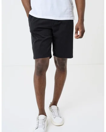 Bermude chino cu croiala conica, Negru