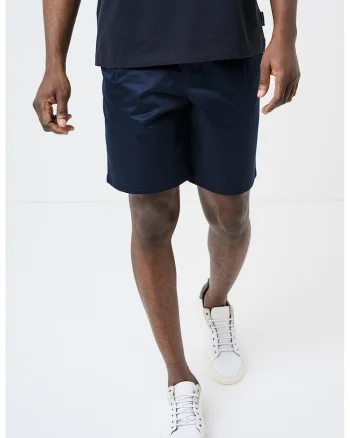 Pantaloni scurti chino cu talie medie, Albastru ultramarin