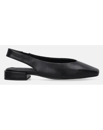Pantofi din piele slingback cu varf patrat