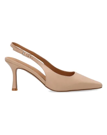 Pantofi din piele cu bareta slingback