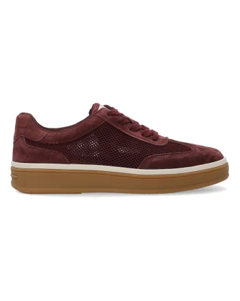 Pantofi sport din piele intoarsa si plasa