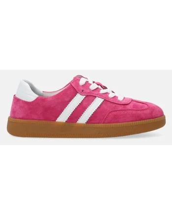 Pantofi sport din piele intoarsa cu garnituri de piele naturala