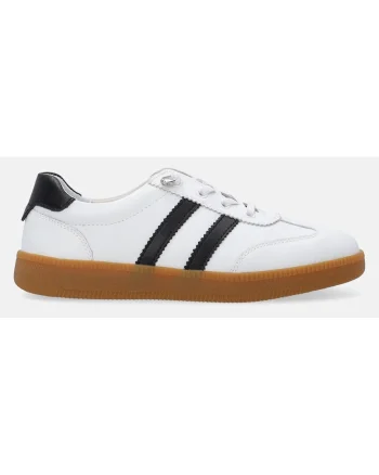 Pantofi sport din piele cu benzi contrastante
