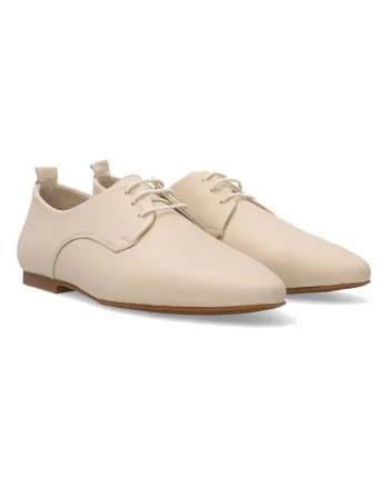 Pantofi din piele cu sireturi elastice