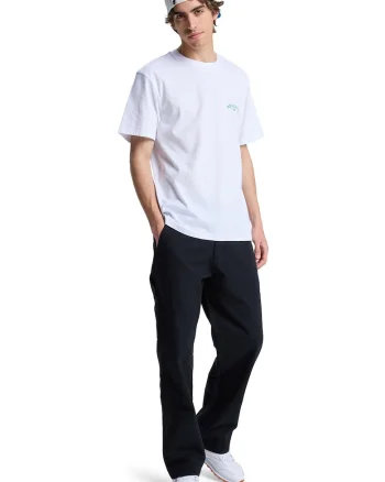 Tricou regular fit cu imprimeu grafic pe spate, Alb/Verde/Gri