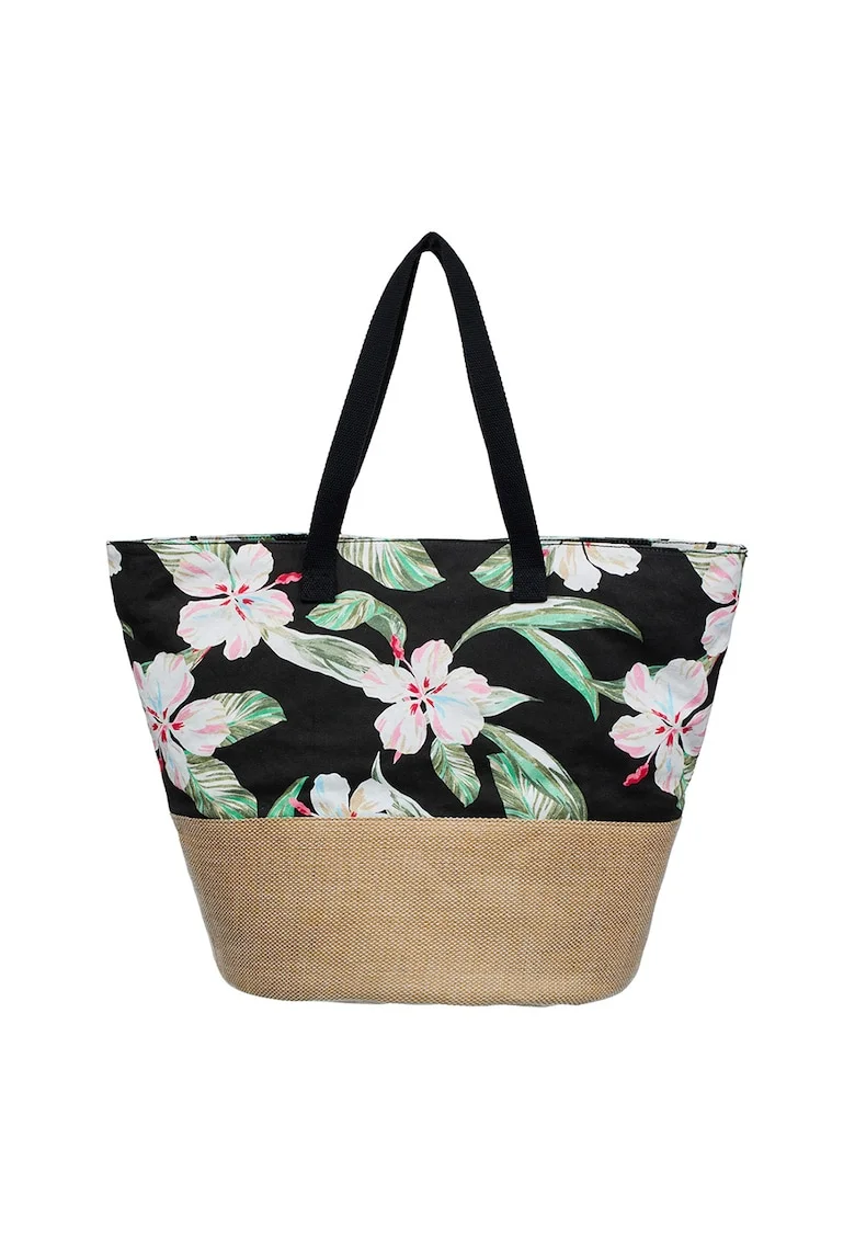 Geanta cu maner Waikiki Life, Verde/Negru/Maro nisip