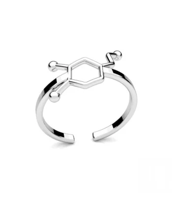 Inel reglabil formula chimica Dopamina din Argint 925