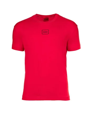 Tricou de casa cu decolteu la baza gatului si logo, Rosu