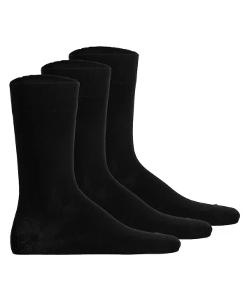 Set de sosrte unisex din amestec de bumbac - 3 perechi, Negru