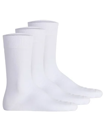 Set de sosrte unisex din amestec de bumbac - 3 perechi, Alb