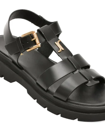 Sandale JONAK negre, 585, din piele naturala