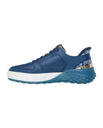 Pantofi sport cu garnituri de piele Sizzle- Snoop Dog, Albastru inchis