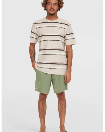 Pantaloni scurti de baie cu logo, Verde sparanghel