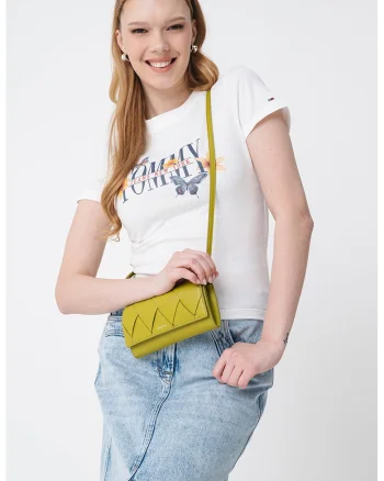 Tricou slim fit din bumbac, Alb fildes