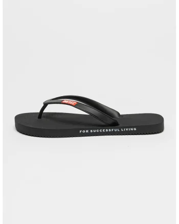 Papuci flip-flop cu logo Rio, Negru