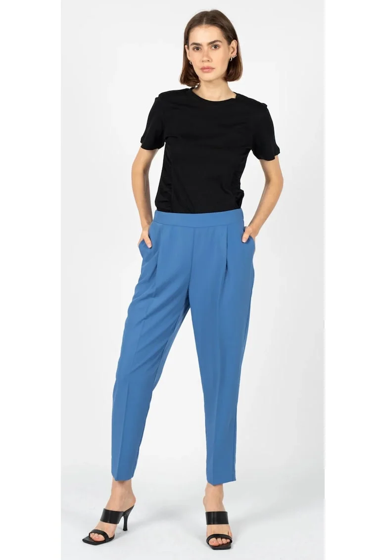 Pantaloni slim fit cu talie inalta, 34