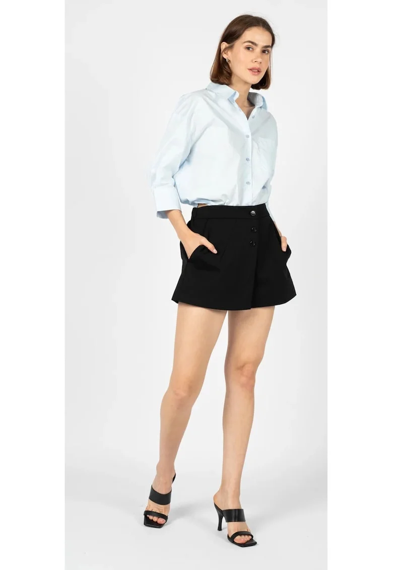 Pantaloni scurti cu talie inalta, 38