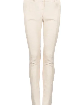 Pantaloni slim fit cu talie joasa,