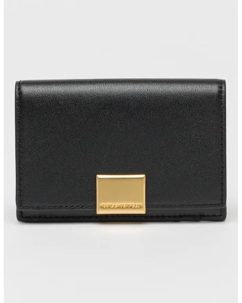 Portcart de piele Forever, Negru