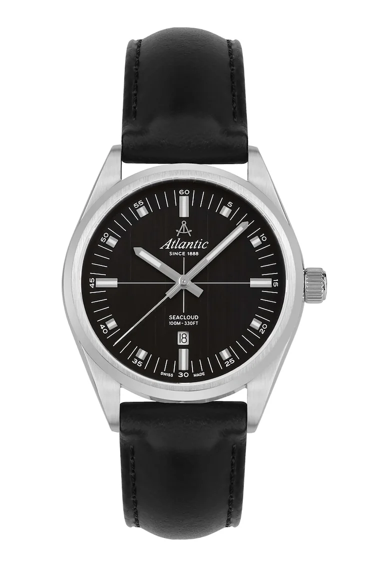 Ceas quartz Swiss Made, Negru