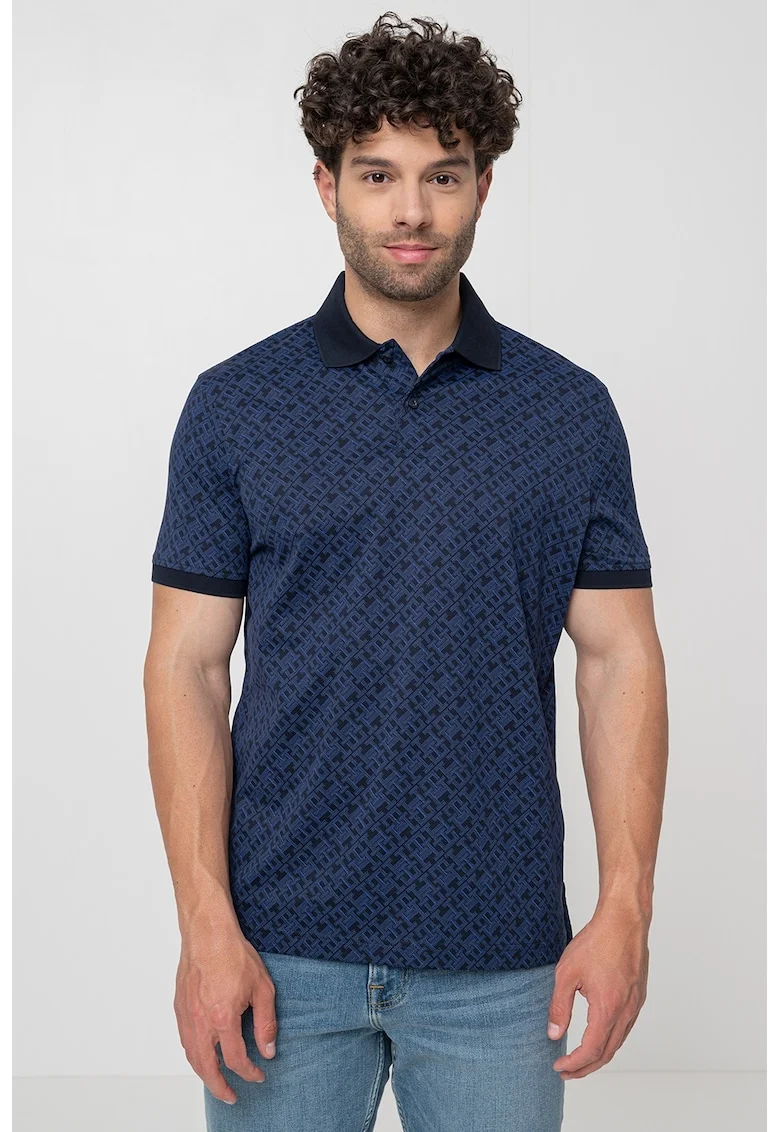 Tricou polo regular fit de bumbac, Albastru ultramarin/Albastru royal