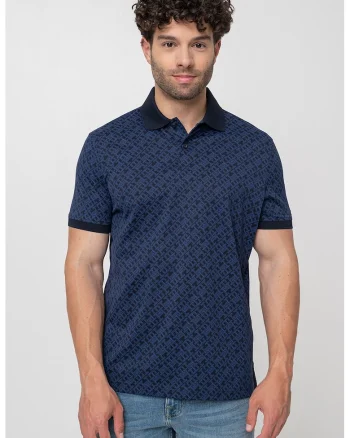 Tricou polo regular fit de bumbac, Albastru ultramarin/Albastru royal