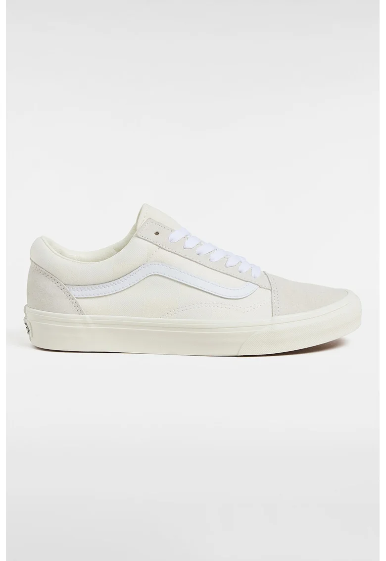 Pantofi sport de panza cu garnituri de piele intoarsa Old Skool, Crem