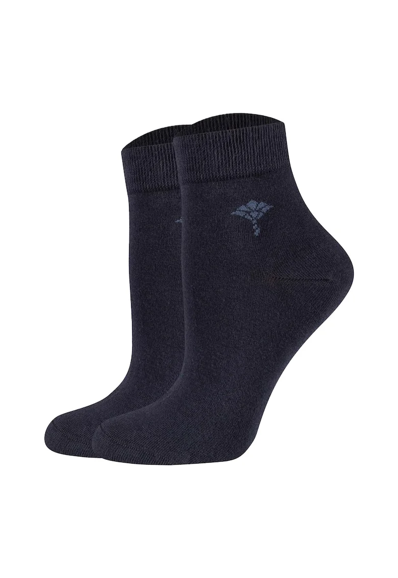 Set de sosete scurte Daily Glam - 2 perechi, Albastru inchis