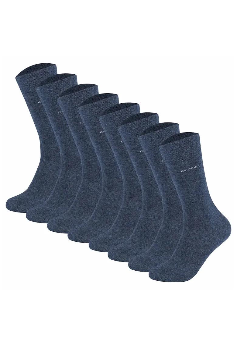 Set de sosete lungi unisex - 8 perechi, Albastru