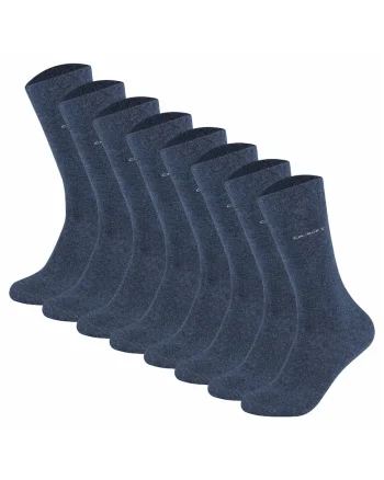 Set de sosete lungi unisex - 8 perechi, Albastru
