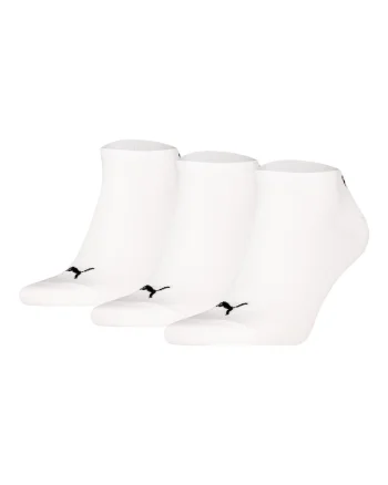 Set de sosete unisex pana la glezna cu imprimeu logo - 3 perechi, Alb/Negru