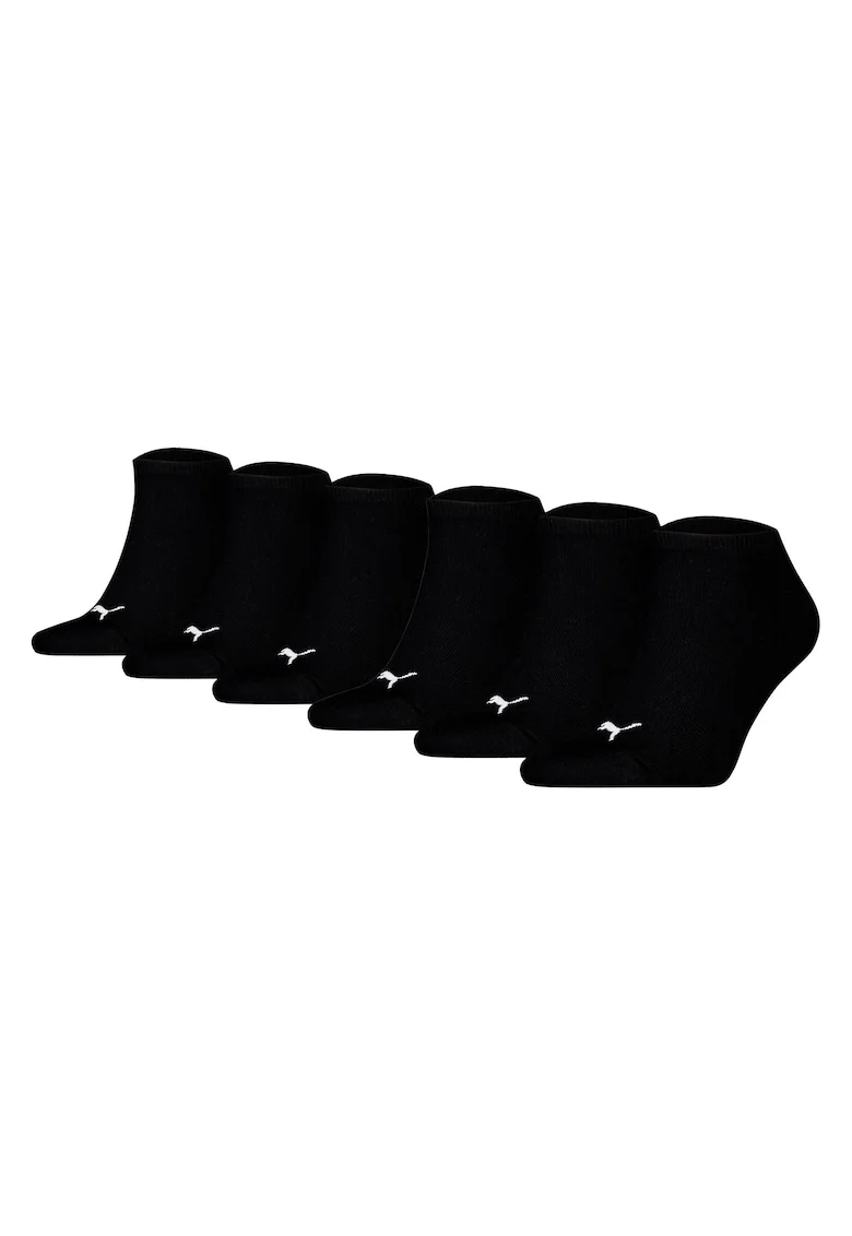 Set de sosete unisex pana la glezna - 6 perechi, Negru