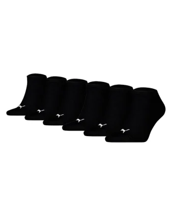 Set de sosete unisex pana la glezna - 6 perechi, Negru