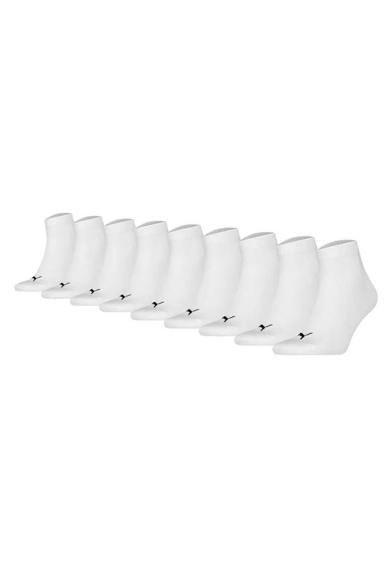 Set de sosete scurte unisex- 9 perechi, Alb
