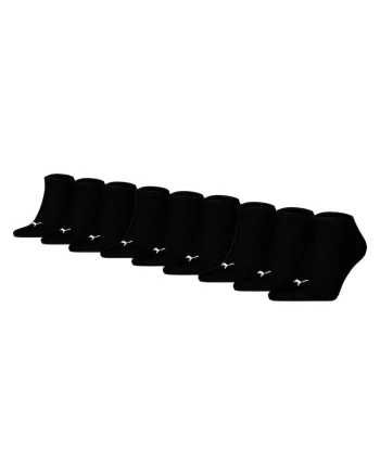 Set de sosete unisex pana la glezna - 9 perechi, Negru