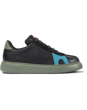 Pantofi sport de piele K21 Twins, Negru/Albastru electric