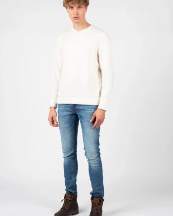 Blugi din denim skinny cu buzunare,