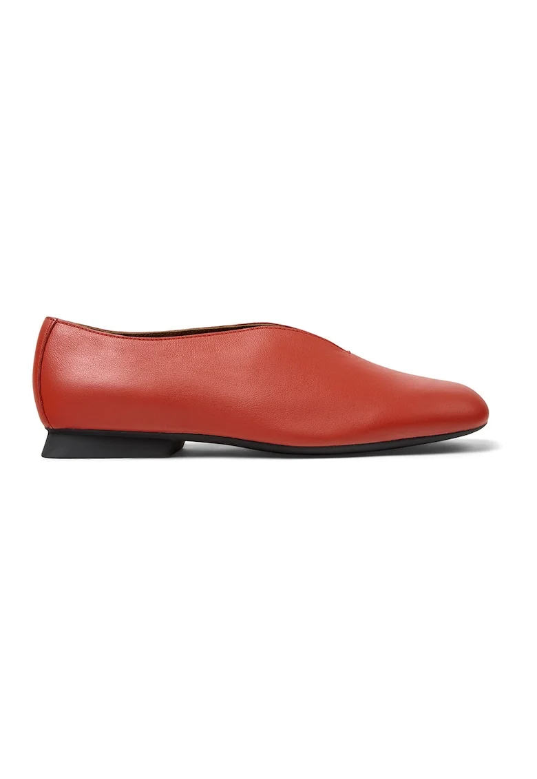 Pantofi casual de piele, Rosu
