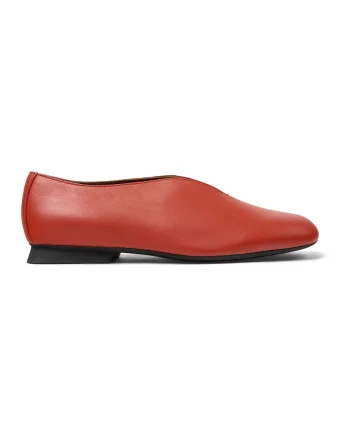Pantofi casual de piele, Rosu