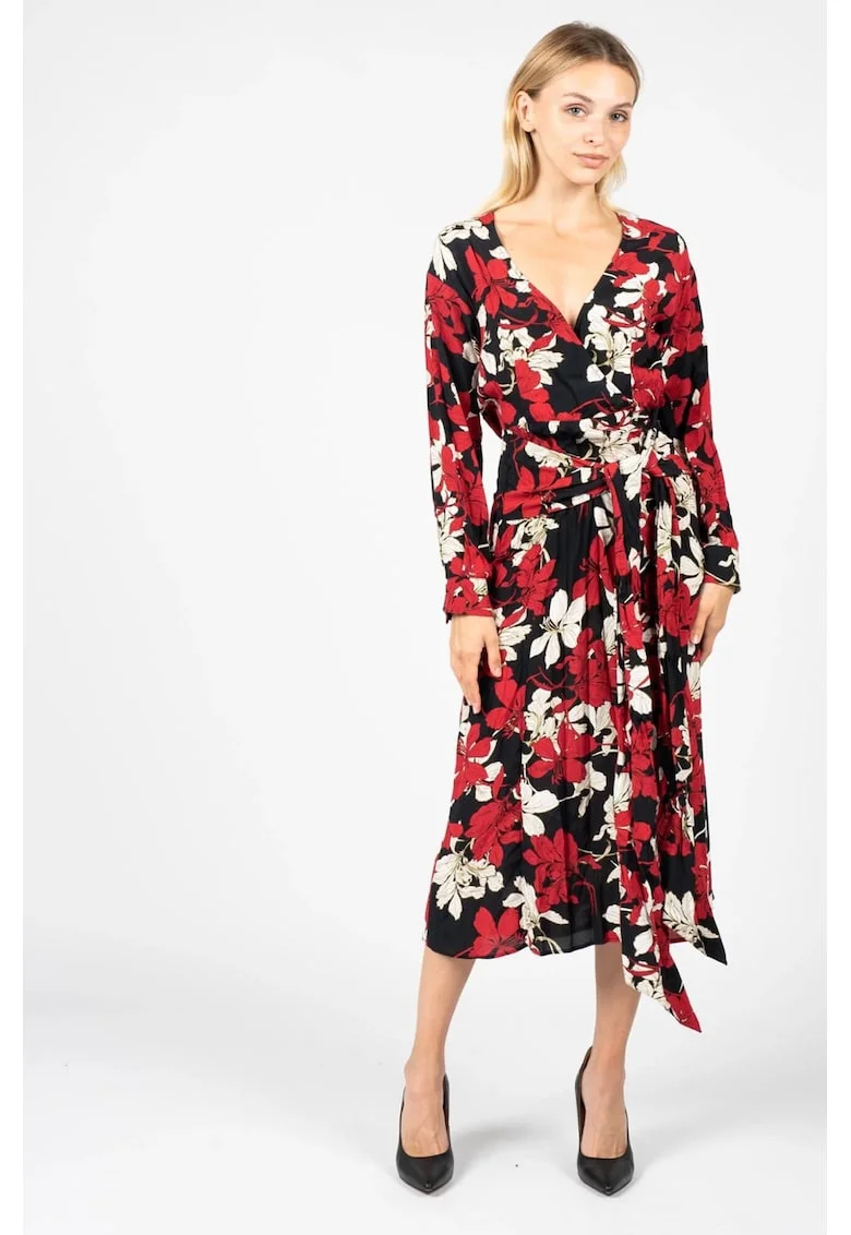 Rochie midi cu imprimeu floral, 34