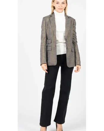 Sacou slim fit în carouri, 38