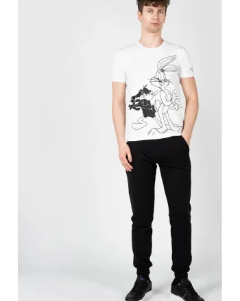 Pantaloni de trening cu snur in talie,