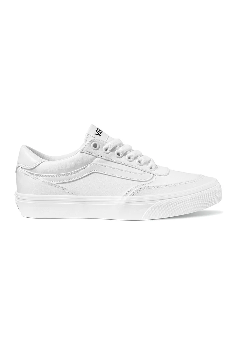 Pantofi sport cu broderie logo, Alb