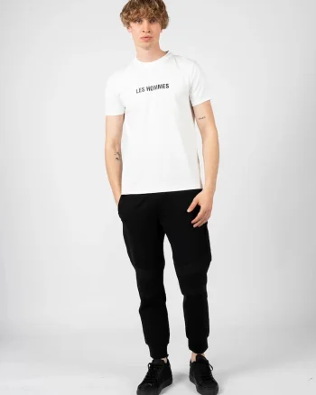 Tricou cu print logo, Alb