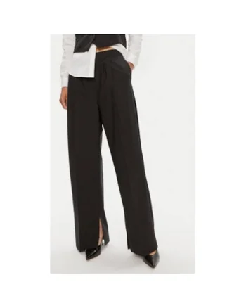 Pantaloni dama,  304479410, Poliester/Lana, Albastru, Albastru