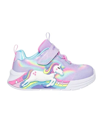 Pantofi sport Unicorn Chaser cu LED-uri, Lila