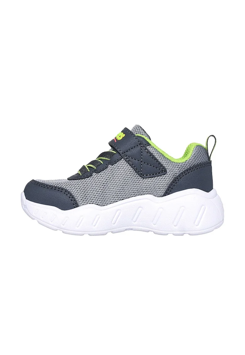 Pantofi sport Play Scene cu model si velcro, Verde/Gri carbune
