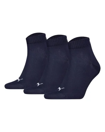 Set de sosete scurte unisex - 3 perechi, Alb/Bleumarin