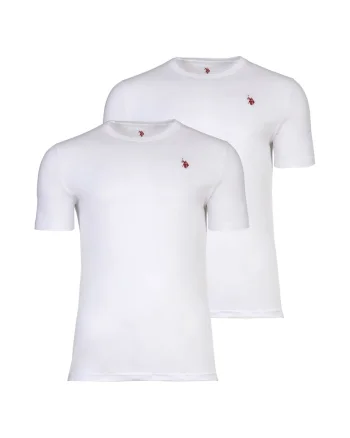 Set de tricouri slim fit - 2 piese, Alb
