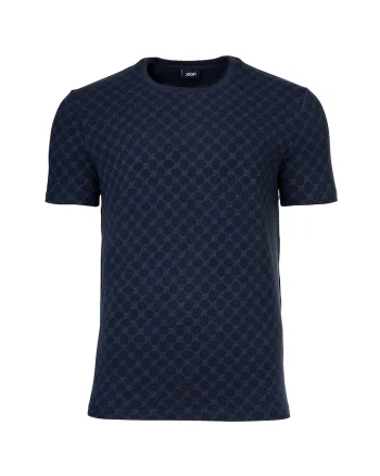 Tricou regular fit cu decolteu rotund, Albastru